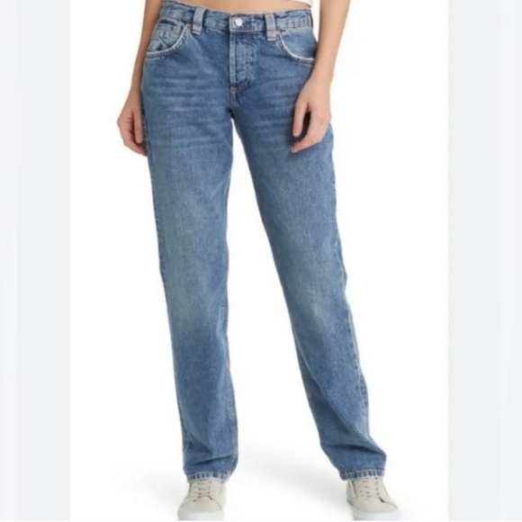 NWOT FREE PEOPLE Curvy Siren Straight Leg Jean $78 - Picture 7 of 15